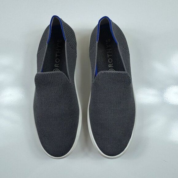 Rothy's the Original Slip-On Sneaker Slate Gray Womens Size 8.5 Comfort Casual - Picture 2 of 13